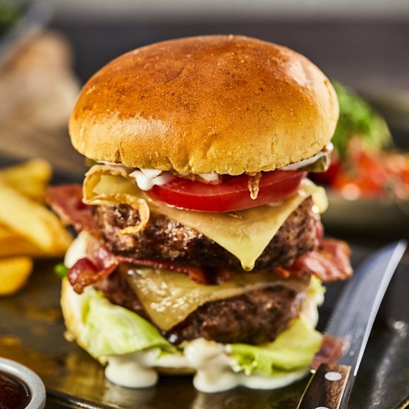An image of a brioche burger bun 
