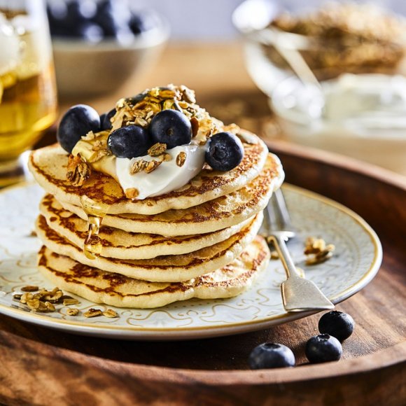 Pancakes with blueberries