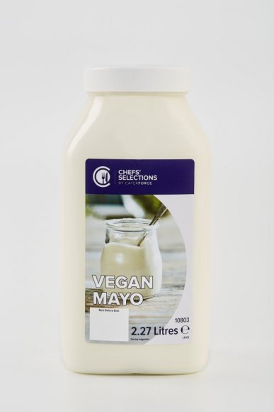 Packshot of 2.27 litre vegan mayonnaise